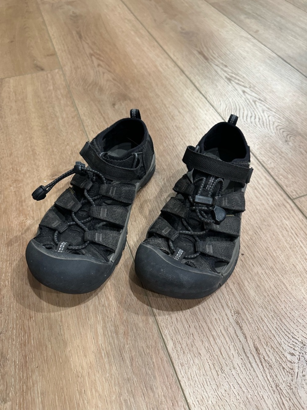 Keen Kids Black Closed-Toe Outdoor Sandals